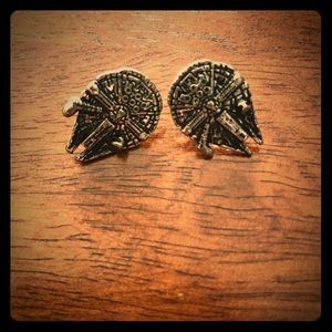 Millennium falcon stud earrings from Star Wars!